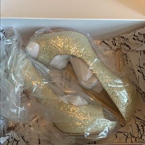 Gold heels